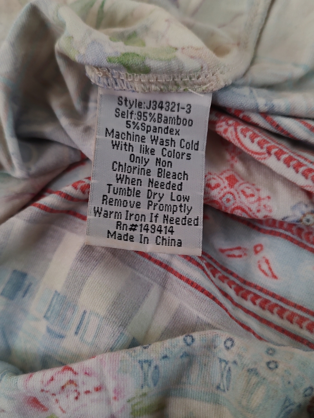 JOHNNY WAS Anika Patchwork Floral Tea Length Dress Sz Medium Orig $225 - Picture 10 of 10